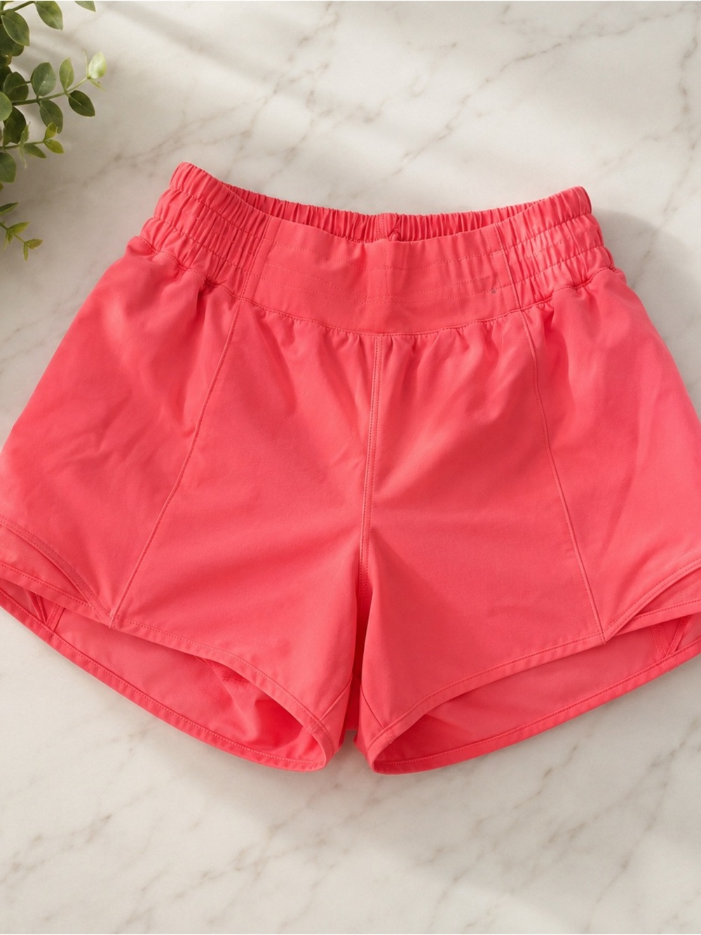 lululemon athletica Coral-Pink Running Shorts